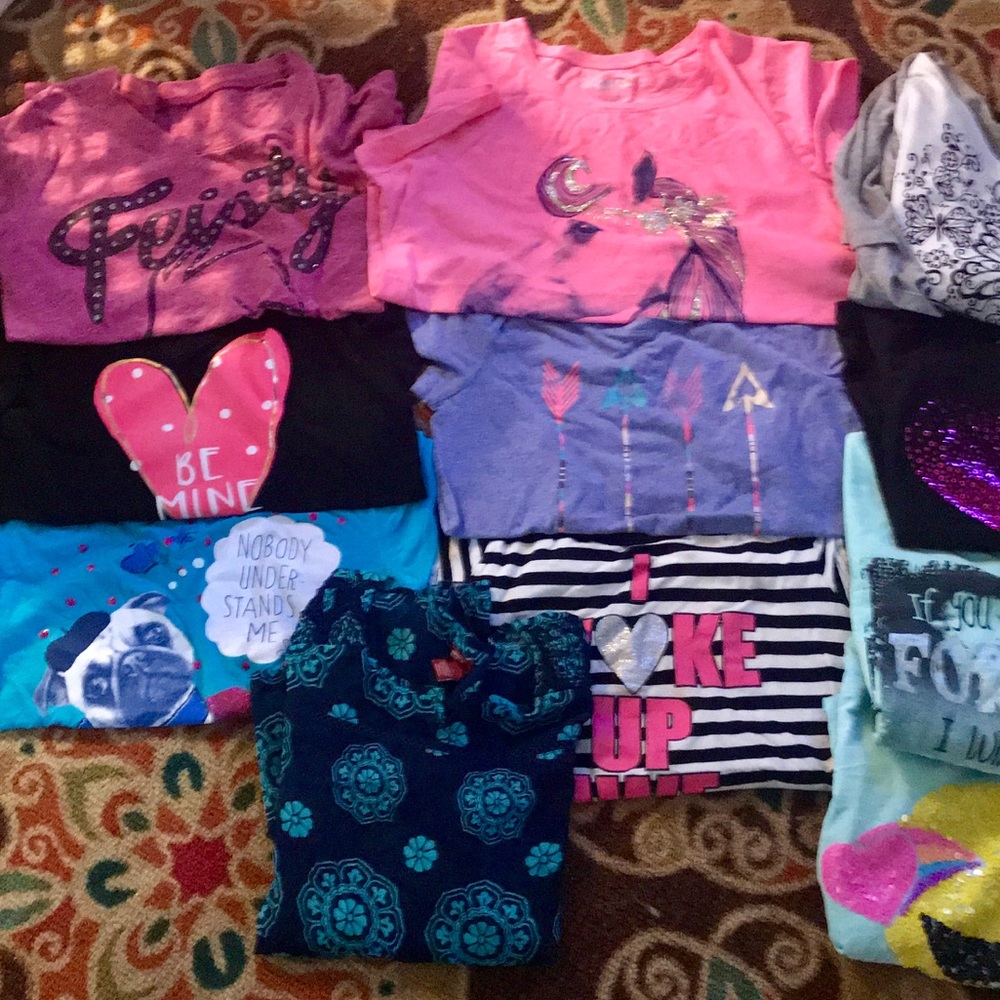 14/16 girls shirt lot